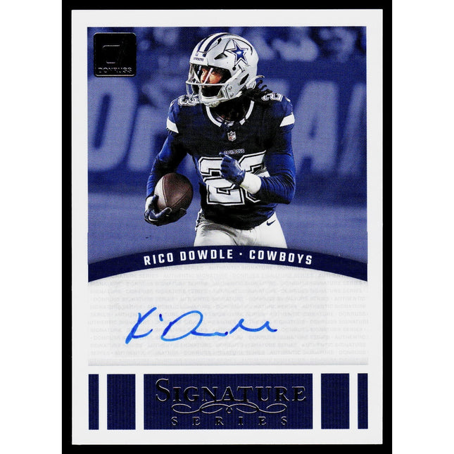 Rico Dowdle 2024 Donruss Signature Series #SSE-RDO AU Dallas Cowboys