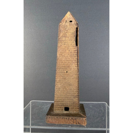 Washington Monument Cast Iron Still Bank  6" Vintage Souvenir