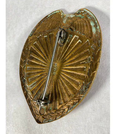 Vintage Quitman GA Patrolman Police Department Badge Hi-Glo Obsolete