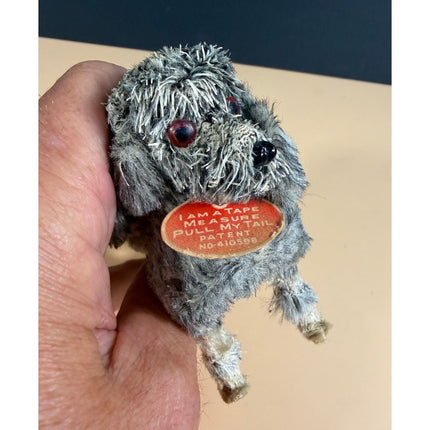 Poodle Tape Measure Japan Working Figural Dog Sewing Collectible