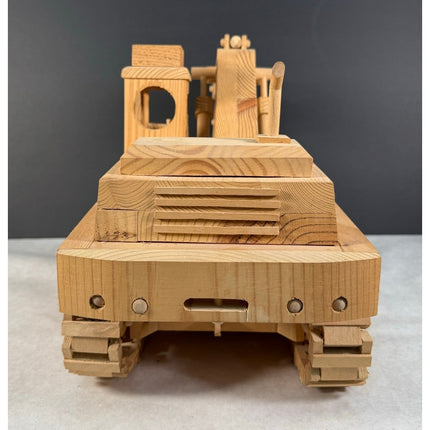 Handmade Wooden Excavator 19.5" Kaye Munshower Kaye’s Toy Shop Working Crane