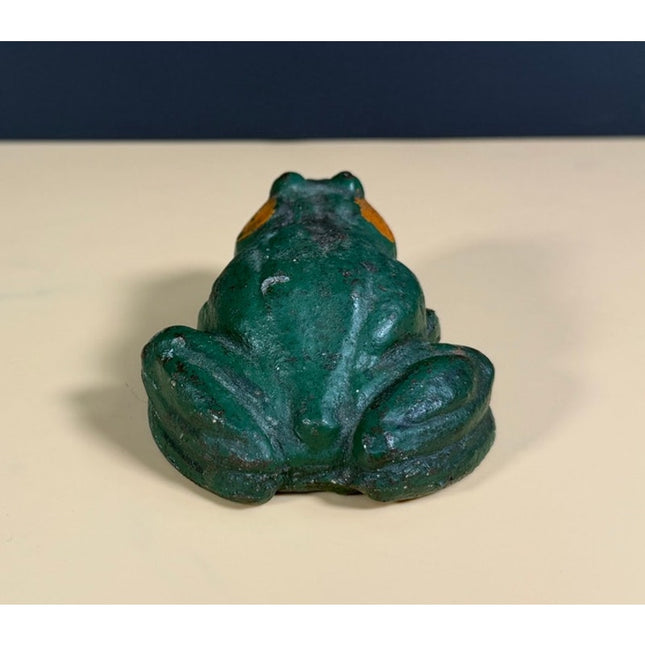 Vintage Cast Iron Frog Doorstop Home Garden Decor