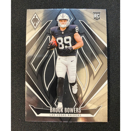 Brock Bowers 2024 Panini Phoenix #165 Rookie RC Card Las Vegas Raiders