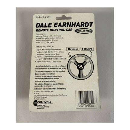 Dale Earnhardt & Dale Earnhardt Jr. NASCAR RC Cars Radio Control Collectible Toy