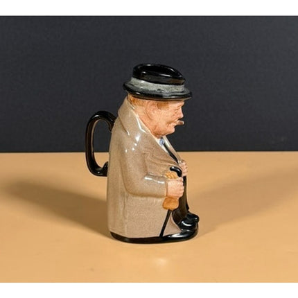 Royal Doulton Winston Churchill Character Pitcher 4"