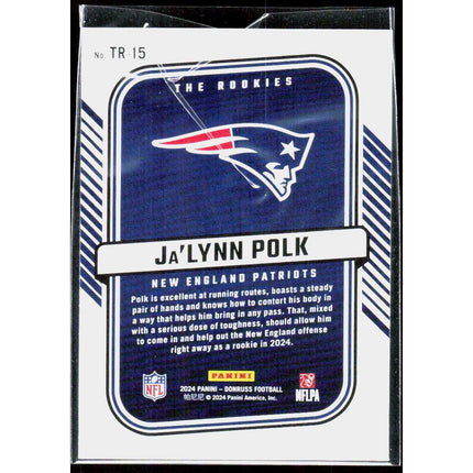 Ja'Lynn Polk 2024 Donruss The Rookies #TR-15 New England Patriots