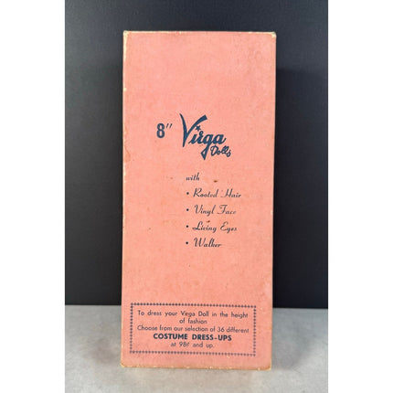 Virga 8" Doll Original Box Rooted Hair Vintage Collectible Play Doll