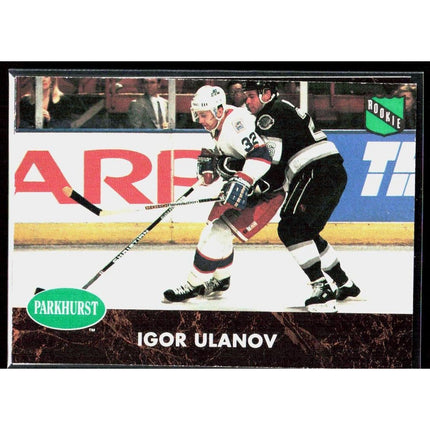 Igor Ulanov 1991-92 Parkhurst French #281 RC Rangers