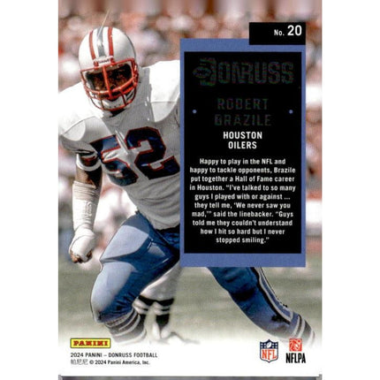 Robert Brazile 2024 Donruss Retro 1994 #20 Houston Oilers