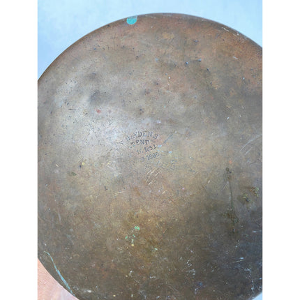 Vintage H.W. Hayden Patent Copper Bucket – 10"x6"x6" – Antique Metal Pail