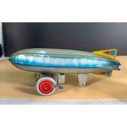 Schylling Graf Zeppelin Blimp 9.5" Made in Korea Working Wind-Up Toy