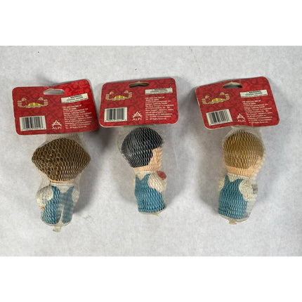Three Stooges Squeezies 1999 Alpi NIP – Moe, Larry & Curly Set