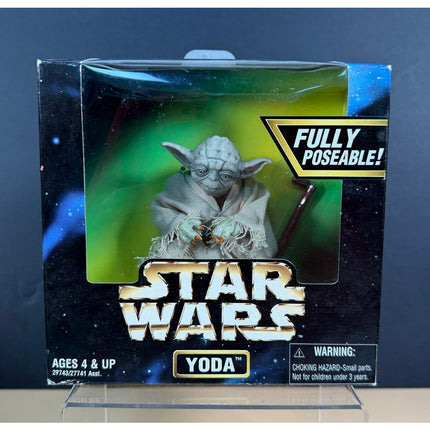 Star Wars Yoda Fully Poseable Figure 4.5" NISB Vintage Collectible