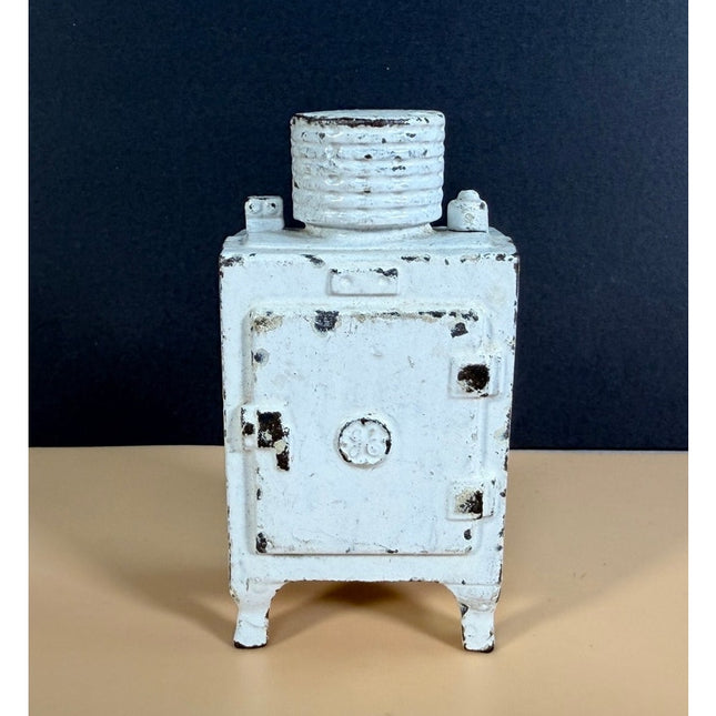 Cast Iron Hubley GE Refrigerator Ice Box Still Bank Vintage Advertising