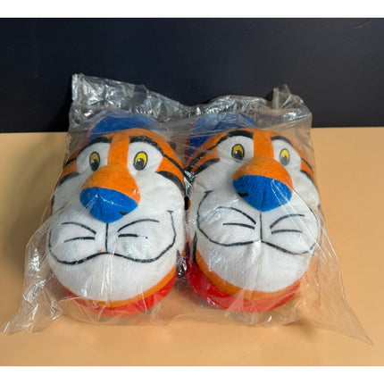 Vintage Kellogg's Tony the Tiger Plush Slippers Sealed in Bag