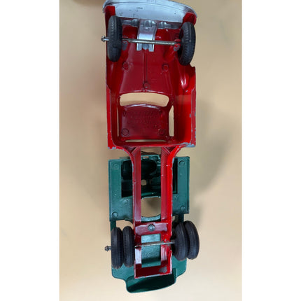 1950s Hubley #3 Kiddie Toy Cement Mixer Truck Diecast Red Green