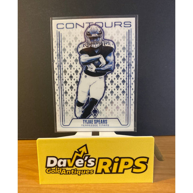 Tyjae Spears 2024 Panini Phoenix #CON-TYS Contours RC Card Tennessee Titans