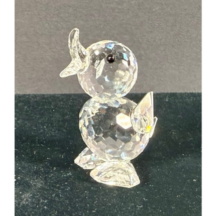 Swarovski Crystal Standing Drake Duck Figurine Signed 2” Collectible