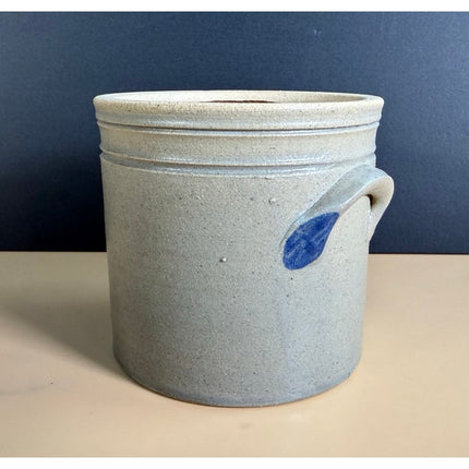 Vintage Salt Glaze Stoneware Crock Whitman 1993 4" Pottery Crock Collectible