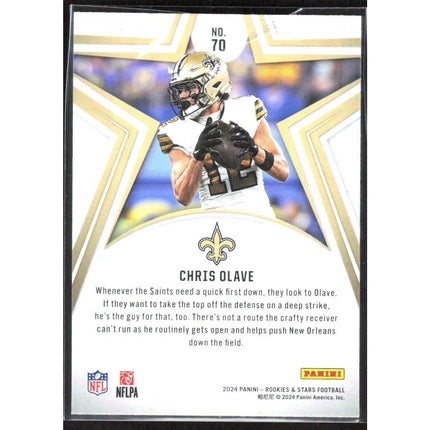 Chris Olave 2024 Panini Rookies & Stars Longevity #70 New Orleans Saints