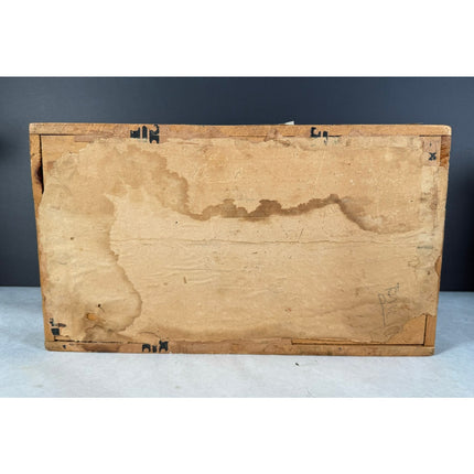 Child’s Humpback Trunk w/ Victorian Scenes – Early 1900s Antique Chest