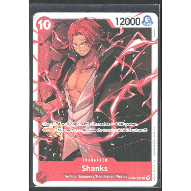 Shanks Premium Booster -The Best- Vol. 2 #OP09-004 Super Rare