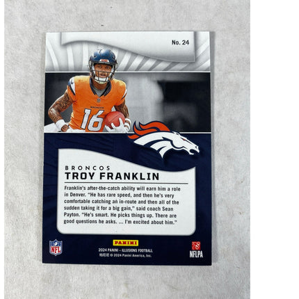 2024 Panini Illusions Troy Franklin RC #24 Denver Broncos
