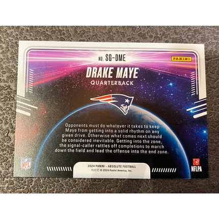 2024 Panini Absolute Football Star Gazing RC Drake Maye #SG-DME Patriots