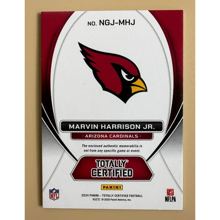 2024 Panini Totally Certified New Generation RC Marvin Harrison Jr. #NGJ-MHJ