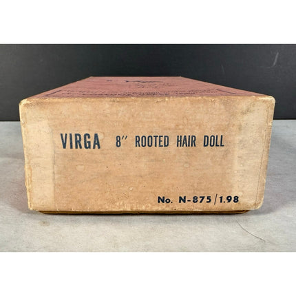 Virga 8" Doll Original Box Rooted Hair Vintage Collectible Play Doll