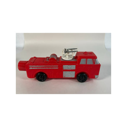 Vintage 1960`s Soaky Speed Toys Fire Engine & Ladder Truck Soap Bottles