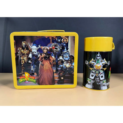 Mighty Morphin Power Rangers Tin Titans Lunch Box with Thermos