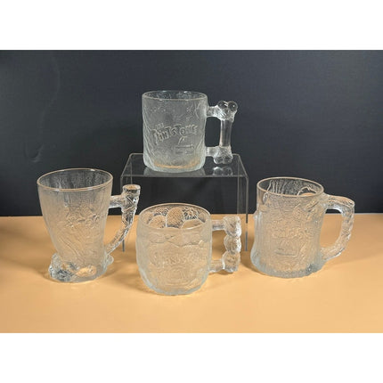 McDonald's RocDonald's Flintstones Glass Mugs Set of 4