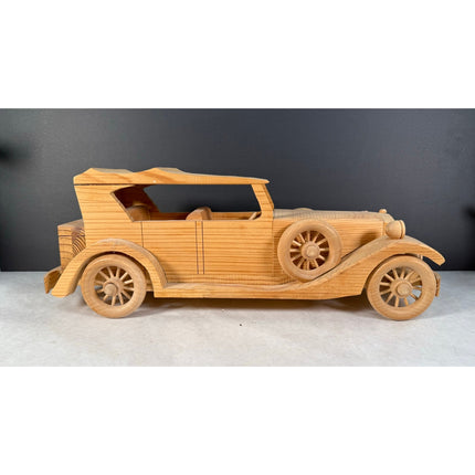 Handmade 1930s Packard Wooden Model 17” Working Details Custom Built