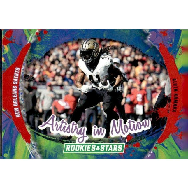 Alvin Kamara 2024 Panini Rookies & Stars Artistry in Motion #AIM-AKA Saints