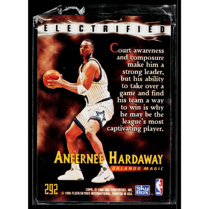 Anfernee Hardaway 1995-96 SkyBox Premium #292 Orlando Magic