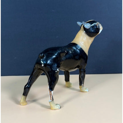 Morten's Studio Boston Terrier Dog Figurine Vintage Collectible Ceramic Dog