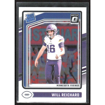 Will Reichard 2024 Donruss Optic #297 RC Minnesota Vikings