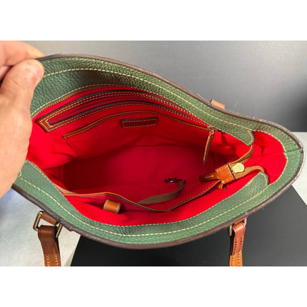 Dooney & Bourke Lexington Handbag Green Pebble Tote Shoulder Bag
