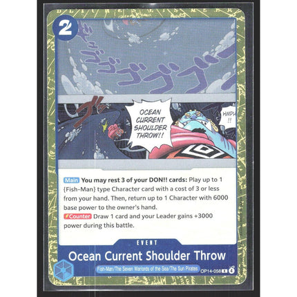 Ocean Current Shoulder Throw The Azure Sea's Seven #OP14-058 Rare
