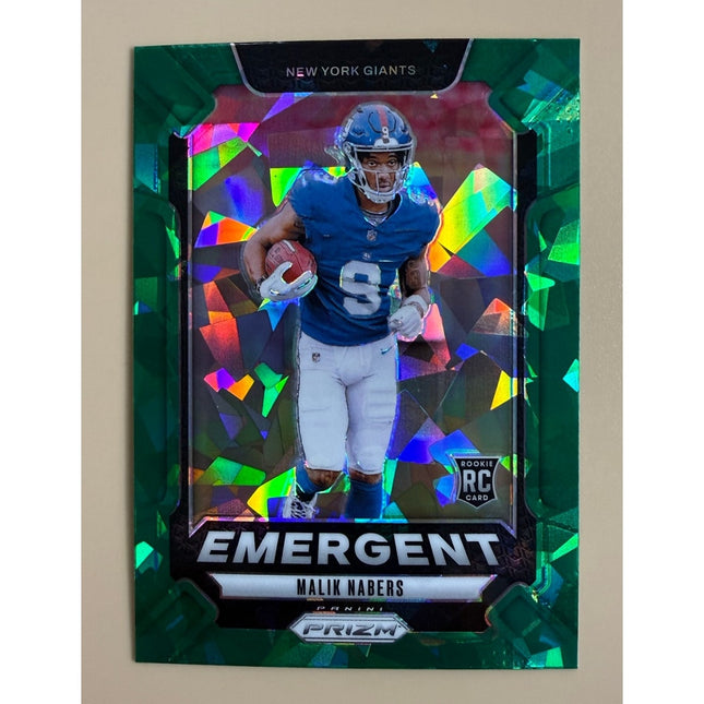 2024 Panini Prizm Emergent Rookie Card Malik Nabers #6
