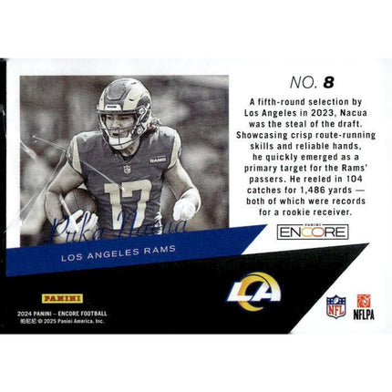 Puka Nacua 2024 Panini Encore The Future is Now #8 Los Angeles Rams