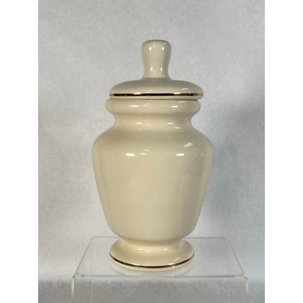 Ely Lilly Mandragora Apothecary Pharmacy White Jar with Lid