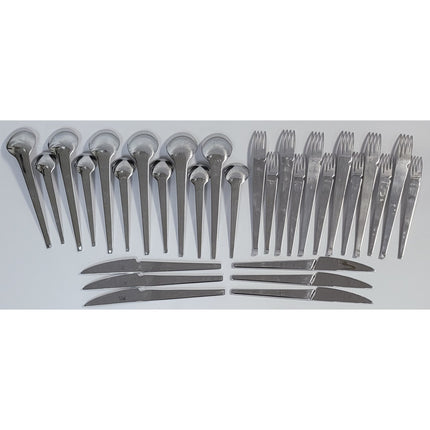 Rare Vintage Mikasa Millennium 30-Piece Stainless Flatware Set – Service for 6