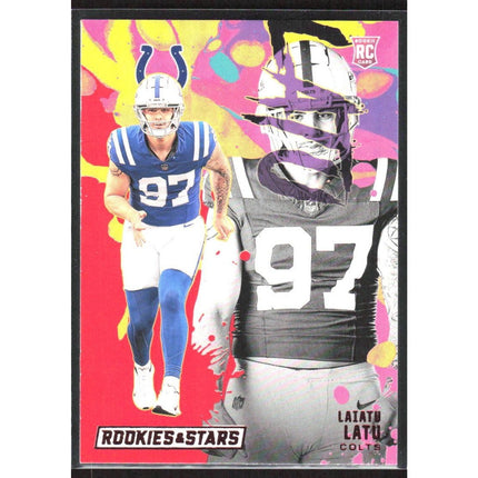 Laiatu Latu 2024 Panini Rookies & Stars Rookie Exclusive #RE-LLU Colts