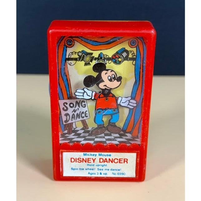Disney Mickey Mouse Dancer Wind-Up Toy Working Vintage Japan 3.5"