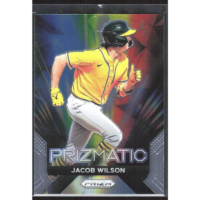 Jacob Wilson 2024 Panini Prizm Prizmatic #13 Oakland Athletics