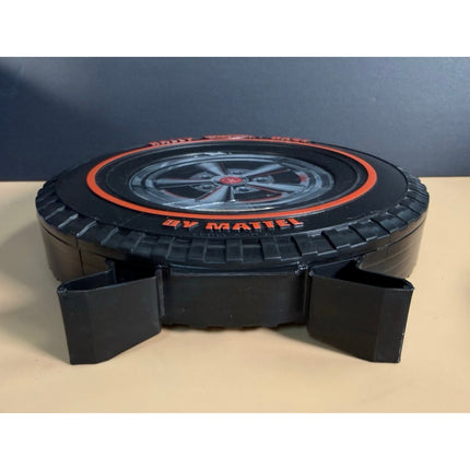 Hot Wheels Mattel Rally Case Tire Style 10" Toy Car Storage Carrying Organizer