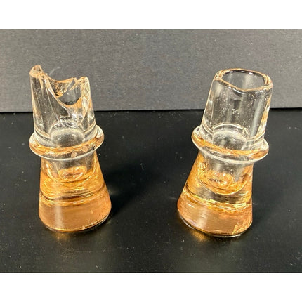 Vintage Hazel Atlas Glass Oil & Vinegar Cruet – Gold Leaf – 5" Tall