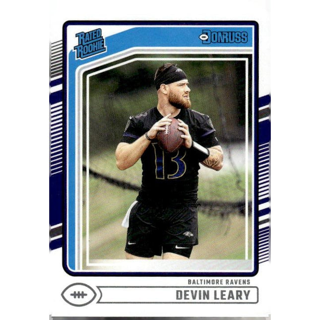 Devin Leary 2024 Donruss #329 RC Baltimore Ravens